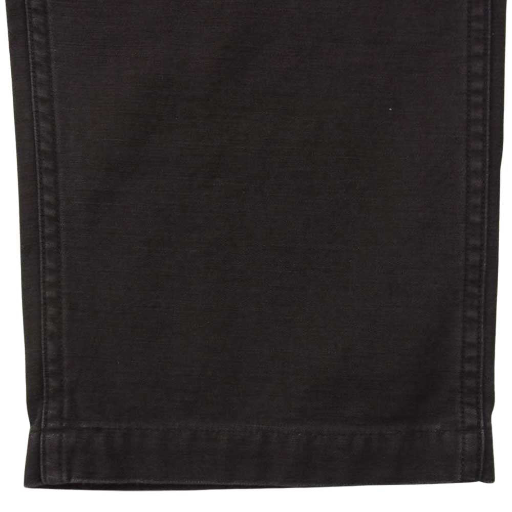 orSlow オアスロウ 01-5002-61S WOODY別注 US ARMY FATIGUE PANTS ファティーグ ベイカー パンツ ストーンウォッシュ  ブラック系 1【新古品】【未使用】【中古】