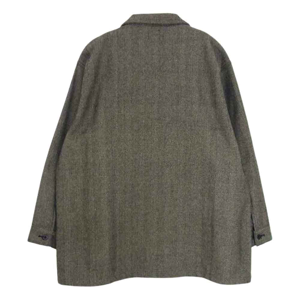 orSlow オアスロウ 01-8061-H64 LOOSE FIT JACKET PAJAMA SHIRTS Herringbone wool ルーズ フィット ジャケット パジャマシャツ ヘリンボーン ウール グレー系 2【新古品】【未使用】【中古】