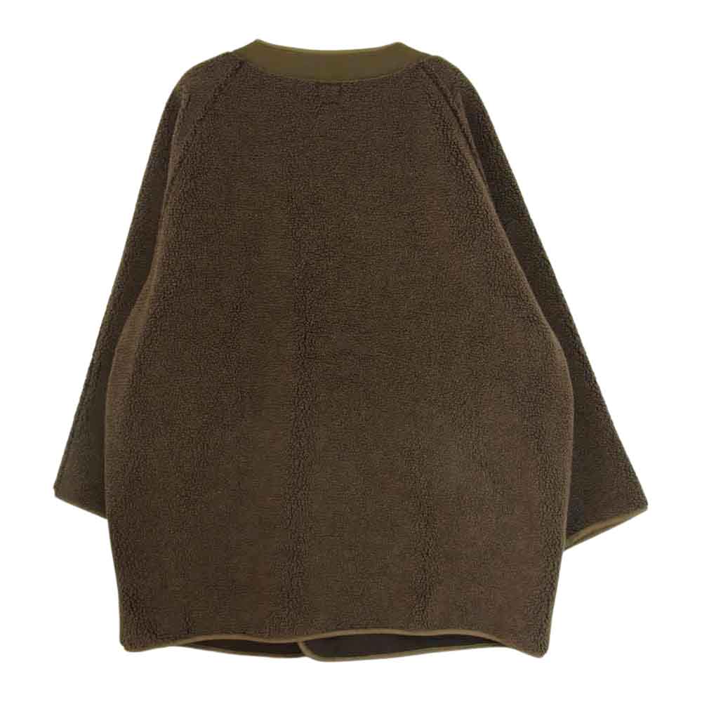 orSlow オアスロウ 20AW 03-6030-53 FLEECE LINER COAT フリース ライナー ノーカラー コート  ブラウン系 1【中古】