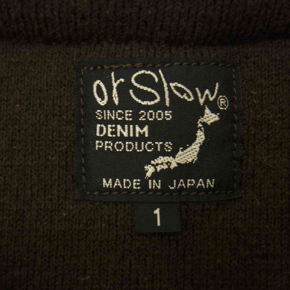 orSlow オアスロウ 20AW 03-6030-53 FLEECE LINER COAT フリース ライナー ノーカラー コート  ブラウン系 1【中古】