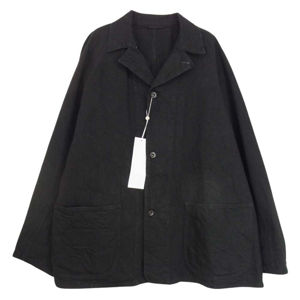 COMOLI コモリ 22SS V01-01002 デニム ワークジャケット カバーオール ブラック系 2【新古品】【未使用】【中古】