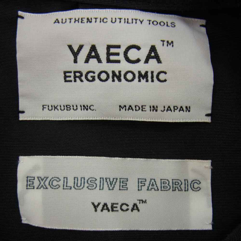 YAECA ヤエカ 13453 ERGONOMIC 60/40 CLOTH HOOD SHIRTS クロス フード シャツ 64クロス パーカー  ダークネイビー系 S【中古】