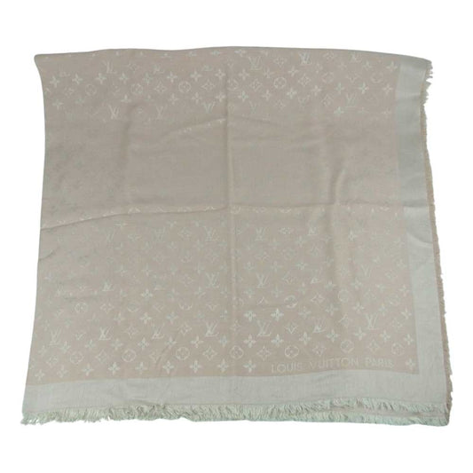 LOUIS VUITTON ルイ・ヴィトン M74441 シルク ナテュレル モノグラム 大判 ストール ショール ピンク系【中古】