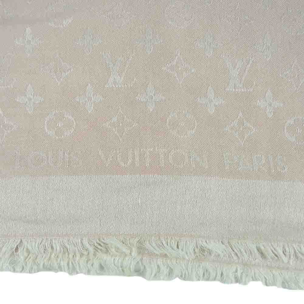 LOUIS VUITTON ルイ・ヴィトン M74441 シルク ナテュレル モノグラム 大判 ストール ショール ピンク系【中古】