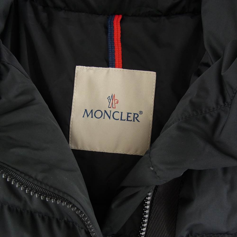 MONCLER モンクレール 57265 LANOUX ラヌー ロング ダウンコート ブラック系【美品】【中古】