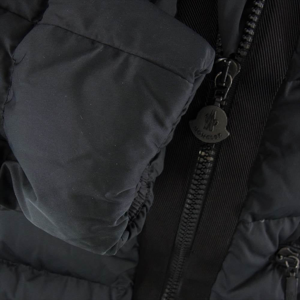 MONCLER モンクレール 57265 LANOUX ラヌー ロング ダウンコート ブラック系【美品】【中古】