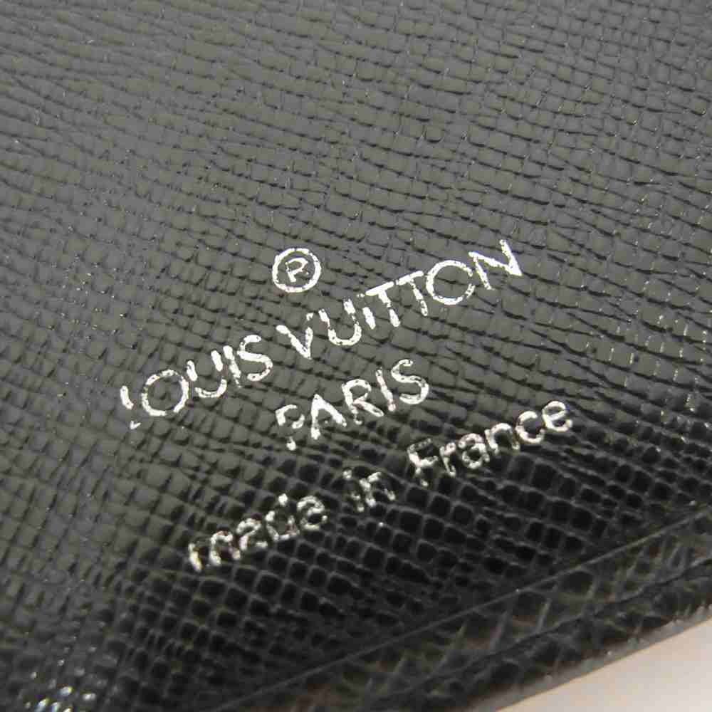 LOUIS VUITTON ルイ・ヴィトン M30394 タイガ ポルトバルール カルトクレディ 財布 ブラック系【中古】