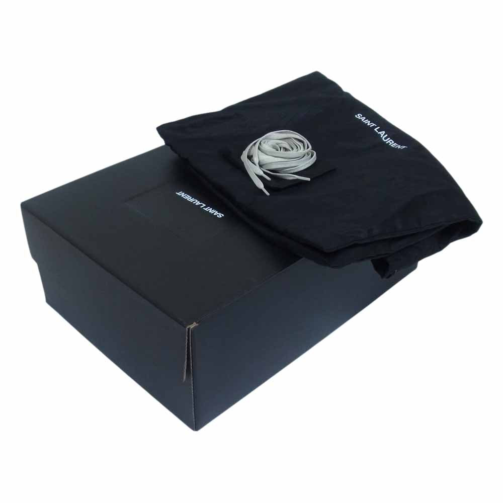 SAINT LAURENT サンローラン 553582 BEDFORD MID TOP BANDANA バンダナ キャンバス スニーカー レッド系 43【中古】