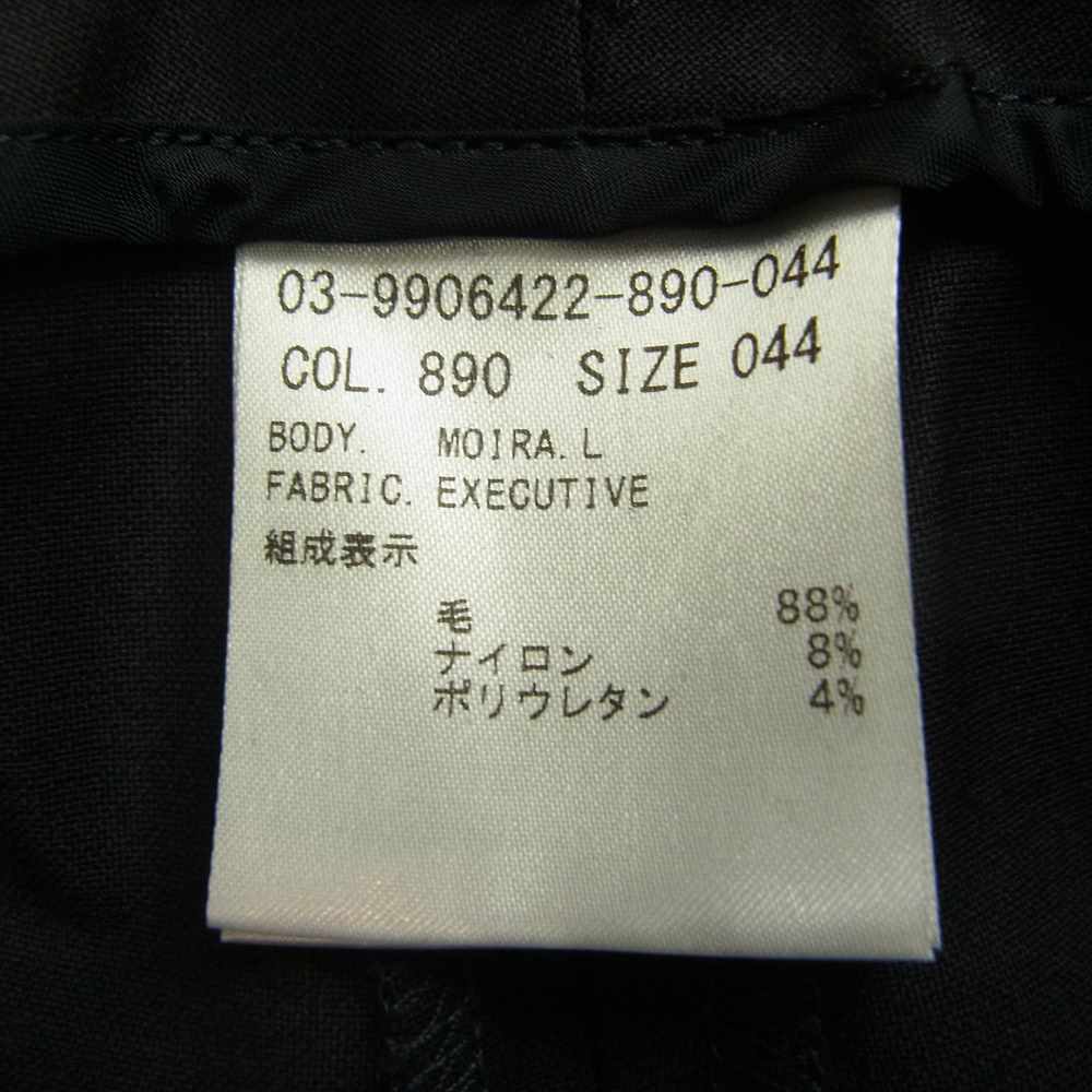 theory セオリー LUXE リュクス 03-9906422 EXECUTIVE MOIRA エグゼクティブ セミフレア ウール スラックス パンツ ブラック系 44【美品】【中古】
