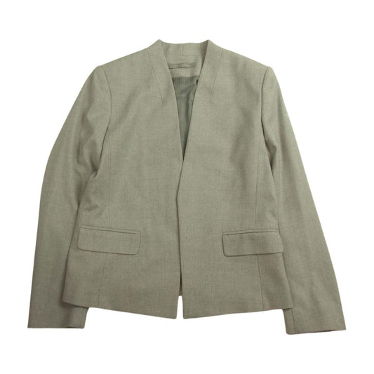 theory セオリー LUXE リュクス 03-7304150 Executive Donna ノーカラー ジャケット グレー系 42【中古】