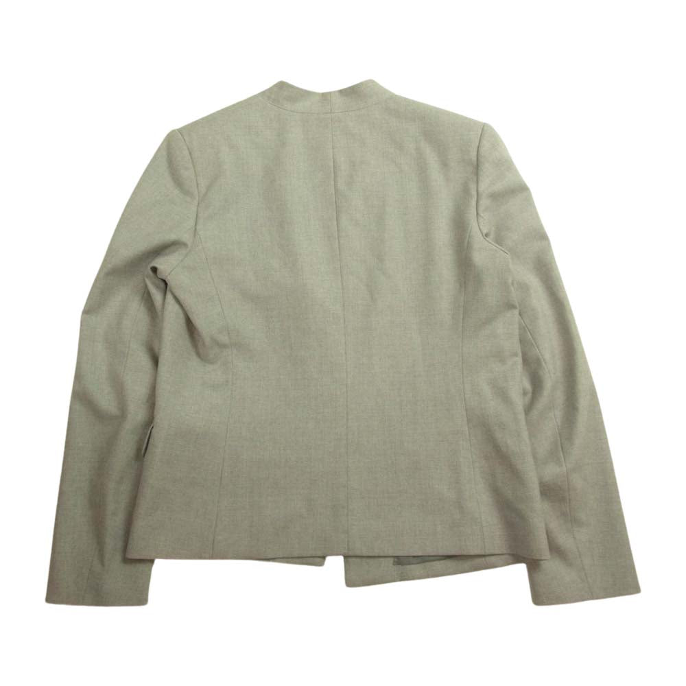 theory セオリー LUXE リュクス 03-7304150 Executive Donna ノーカラー ジャケット グレー系 42【中古】