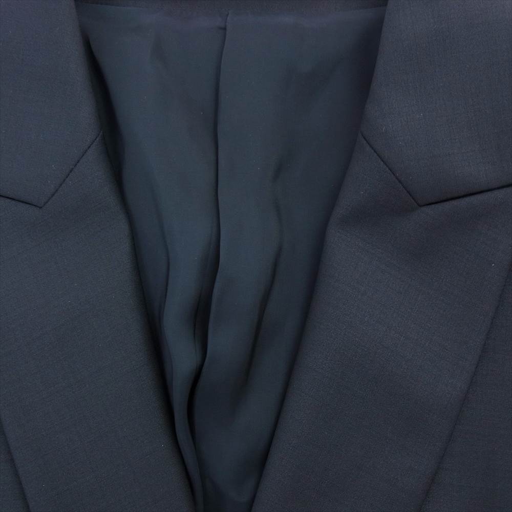 theory セオリー LUXE リュクス Executive Bergman3 Moira 背抜き 1B テーラードジャケット セミフレアパンツ セットアップ ダークネイビー系 44【中古】