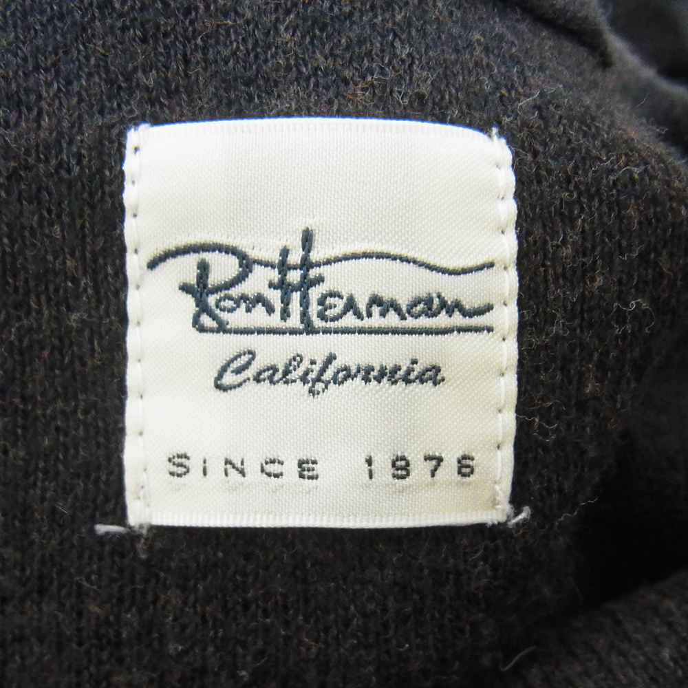 Ron Herman ロンハーマン 2610800188-1071 サムホール ドロップショルダー コットン ニット チャコール系 S【中古】
