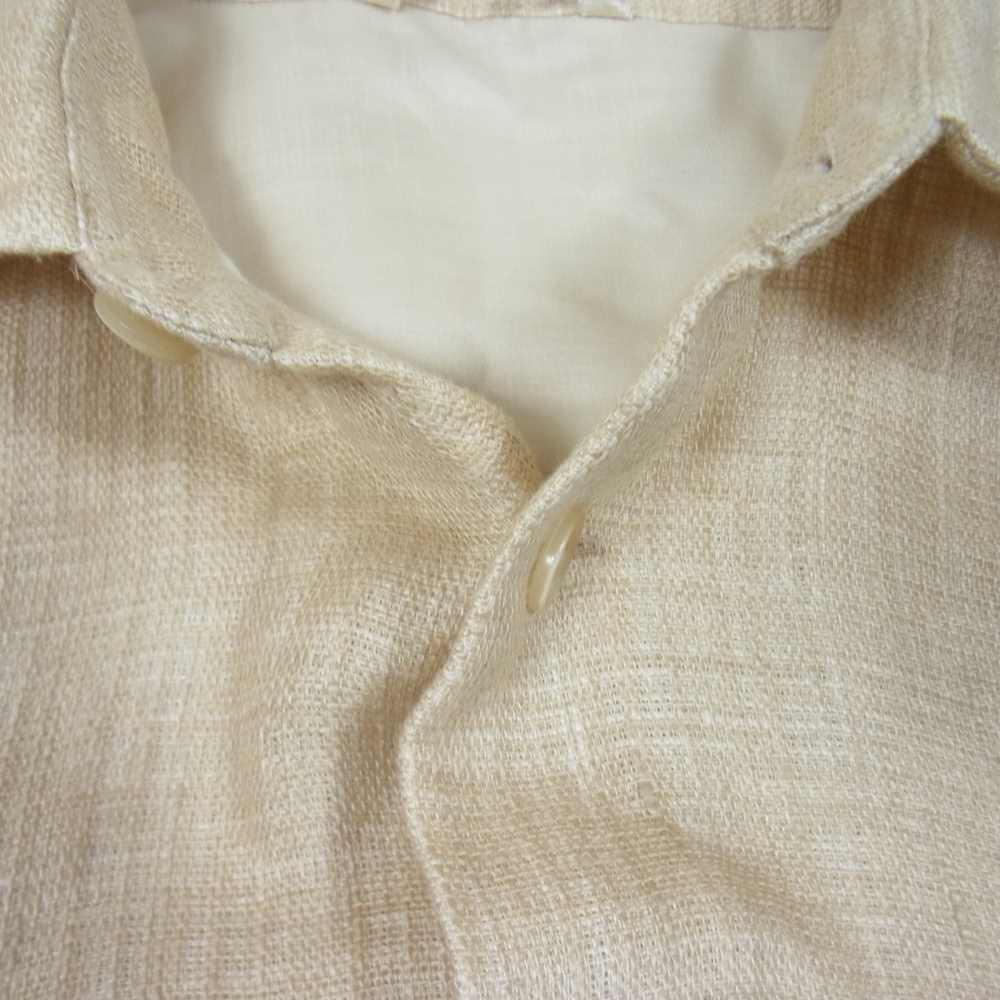 AURALEE オーラリー A20SS04WL LINEN DOUBLE FACE HALF SLEEVED SHIRTS リネン シャツ 半袖 ベージュ系【美品】【中古】