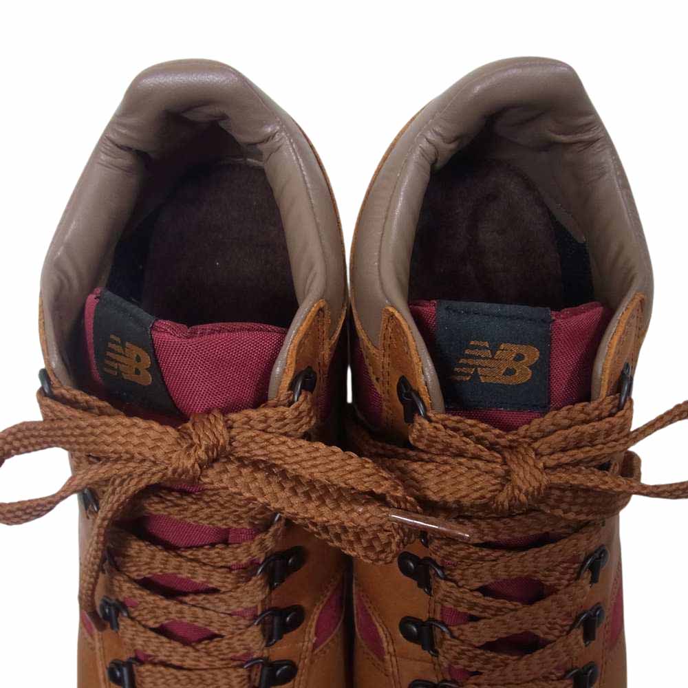 NEW BALANCE ニューバランス H710BRB H710BRB レザー ナイロン トレッキング ミッド スニーカー ブラウン系 26.5cm【新古品】【未使用】【中古】