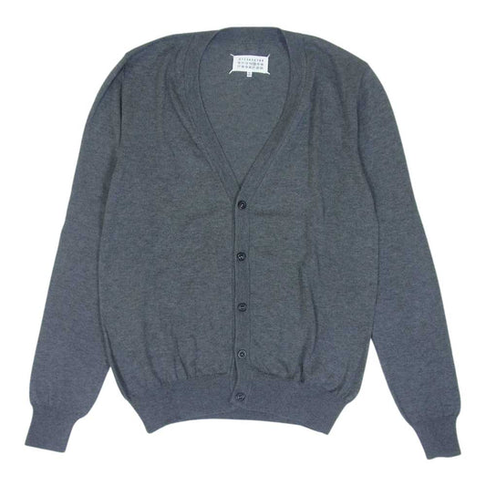 MARTIN MARGIELA マルタンマルジェラ 20AW S50HA0961 14ライン 国内正規品 4ステッチ スエードエルボーパッチ コットン カーディガン グレー系 M【中古】