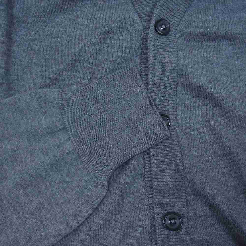 MARTIN MARGIELA マルタンマルジェラ 20AW S50HA0961 14ライン 国内正規品 4ステッチ スエードエルボーパッチ コットン カーディガン グレー系 M【中古】
