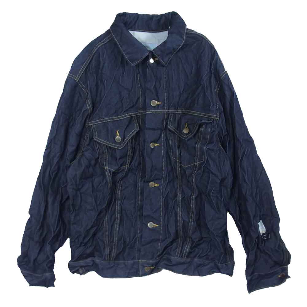 ファセッタズム MRC-JK-U06 WOOL DENIM JACKET ウール デニム ジャケット インディゴブルー系 1【美品】【中古】