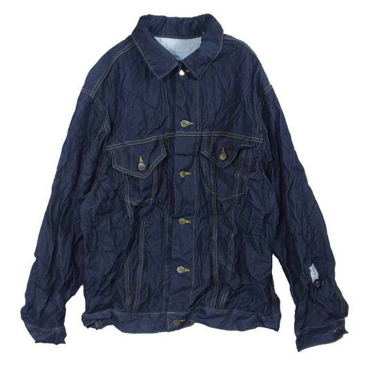ファセッタズム MRC-JK-U06 WOOL DENIM JACKET ウール デニム ジャケット インディゴブルー系 1【美品】【中古】