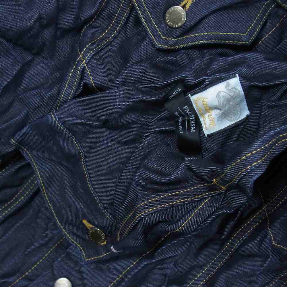 ファセッタズム MRC-JK-U06 WOOL DENIM JACKET ウール デニム ジャケット インディゴブルー系 1【美品】【中古】