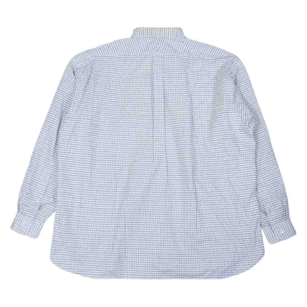 TAKAHIRO MIYASHITA The SoloIst. タカヒロミヤシタザソロイスト sjs.0002SS22 J.PRESS ジェイプレス OVERSIZED BD SHIRTS オーバーサイズ チェック ボタンダウン シャツ 白赤黒系 M【新古品】【未使用】【中古】