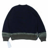 Sacai サカイ 22ss 22-02786Ｍ Nylon Twill Mix Sponge Sweat Pullover ナイロン ツイル ミックス スポンジ プルオーバー MA-1 ドッキング スウェット 黒カーキ系 3【極上美品】【中古】