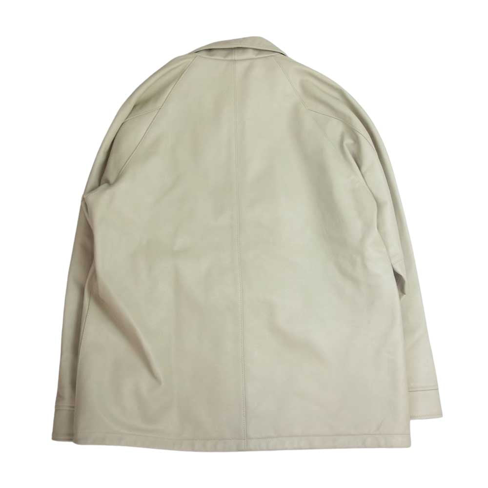 schott ショット 3121026 シープスキン レザー コーチ ジャケット ベージュ系 M【中古】