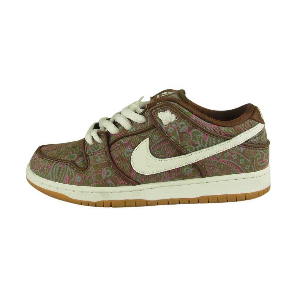 NIKE SB ナイキエスビー DH7534-200 Dunk Low PRM Brown Paisley ダンク ペイズリー ブラウン系 27㎝【中古】