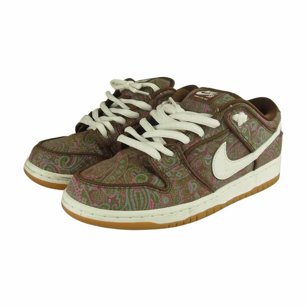 NIKE SB ナイキエスビー DH7534-200 Dunk Low PRM Brown Paisley ダンク ペイズリー ブラウン系 27㎝【中古】