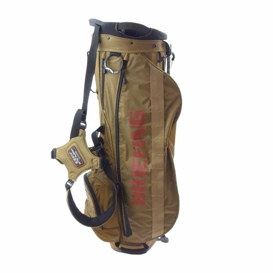 BRIEFING ブリーフィング BEAMS GOLF ビームス ゴルフ 別注 CADDIE STAND BAG COYOTE スタンド型 キャディ バッグ コヨーテ ブラウン系【中古】