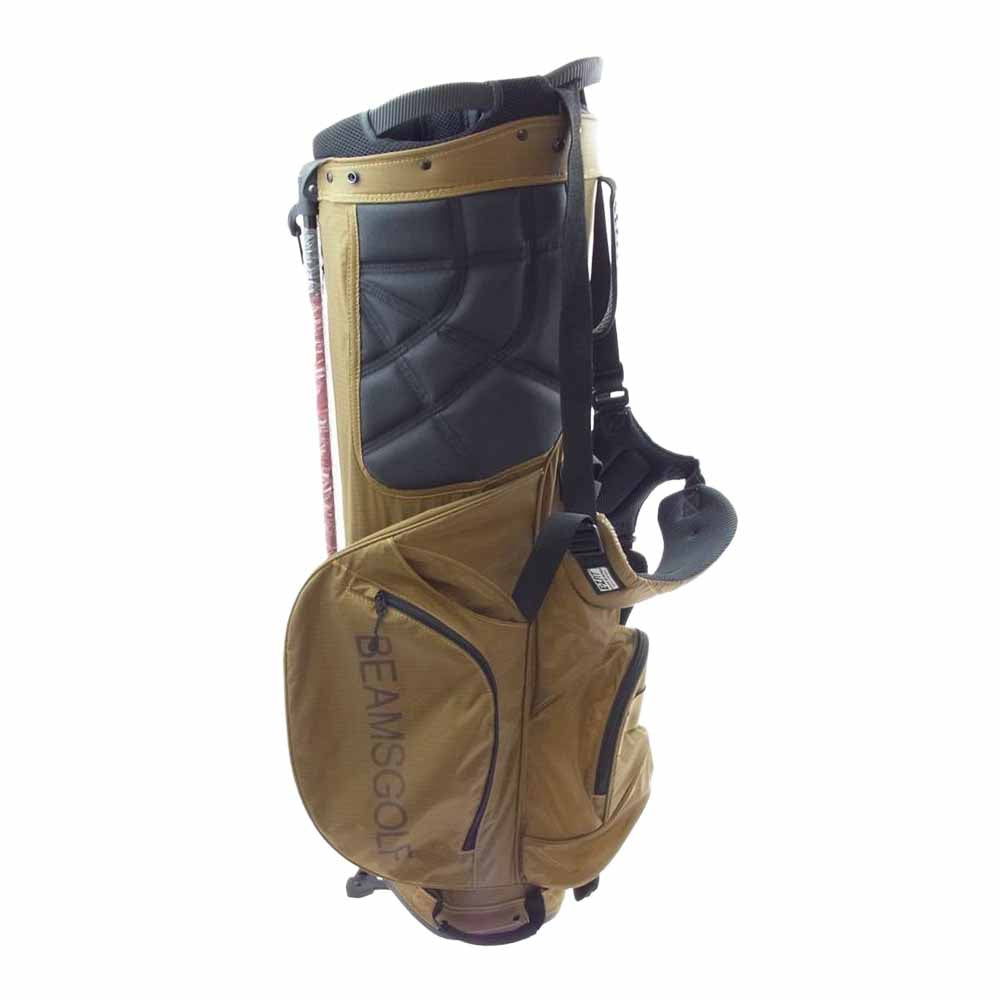 BRIEFING ブリーフィング BEAMS GOLF ビームス ゴルフ 別注 CADDIE STAND BAG COYOTE スタンド型 キャディ バッグ コヨーテ ブラウン系【中古】