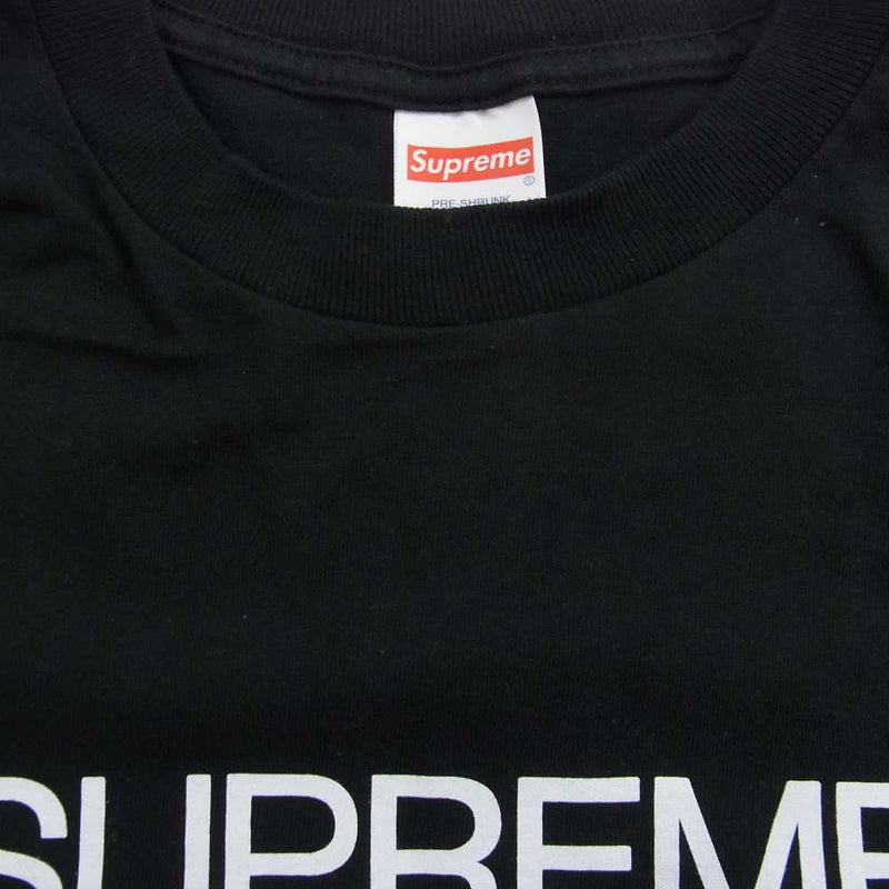 Supreme シュプリーム 21AW Est.1994 Tee プリント 半袖 Tシャツ ブラック系 S【中古】