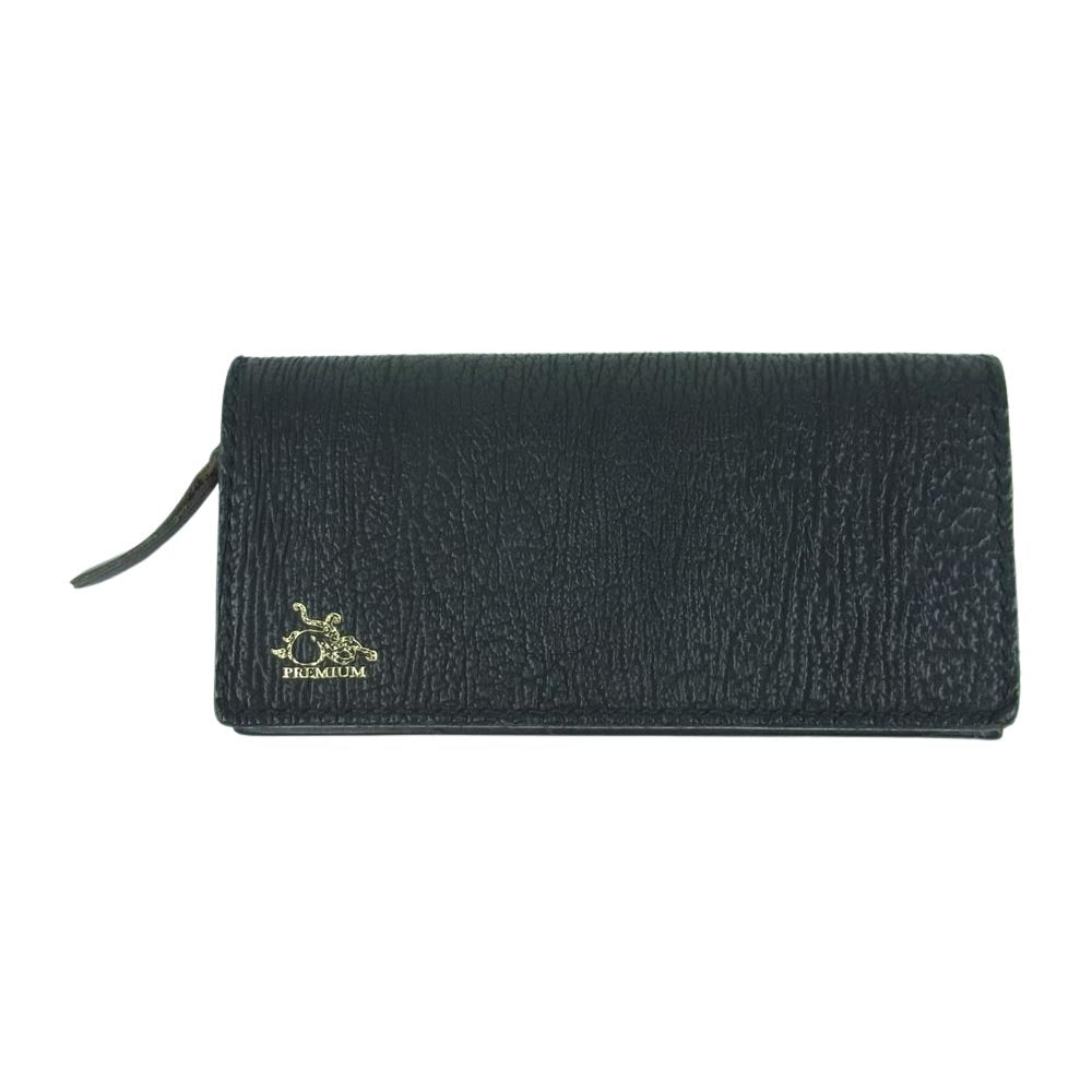 KAWATAKO カワタコ 革蛸 革蛸謹製 匠 PREMIUM シャークスキン ロングウォレット 長財布 ブラック系【中古】