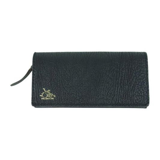 KAWATAKO カワタコ 革蛸 革蛸謹製 匠 PREMIUM シャークスキン ロングウォレット 長財布 ブラック系【中古】