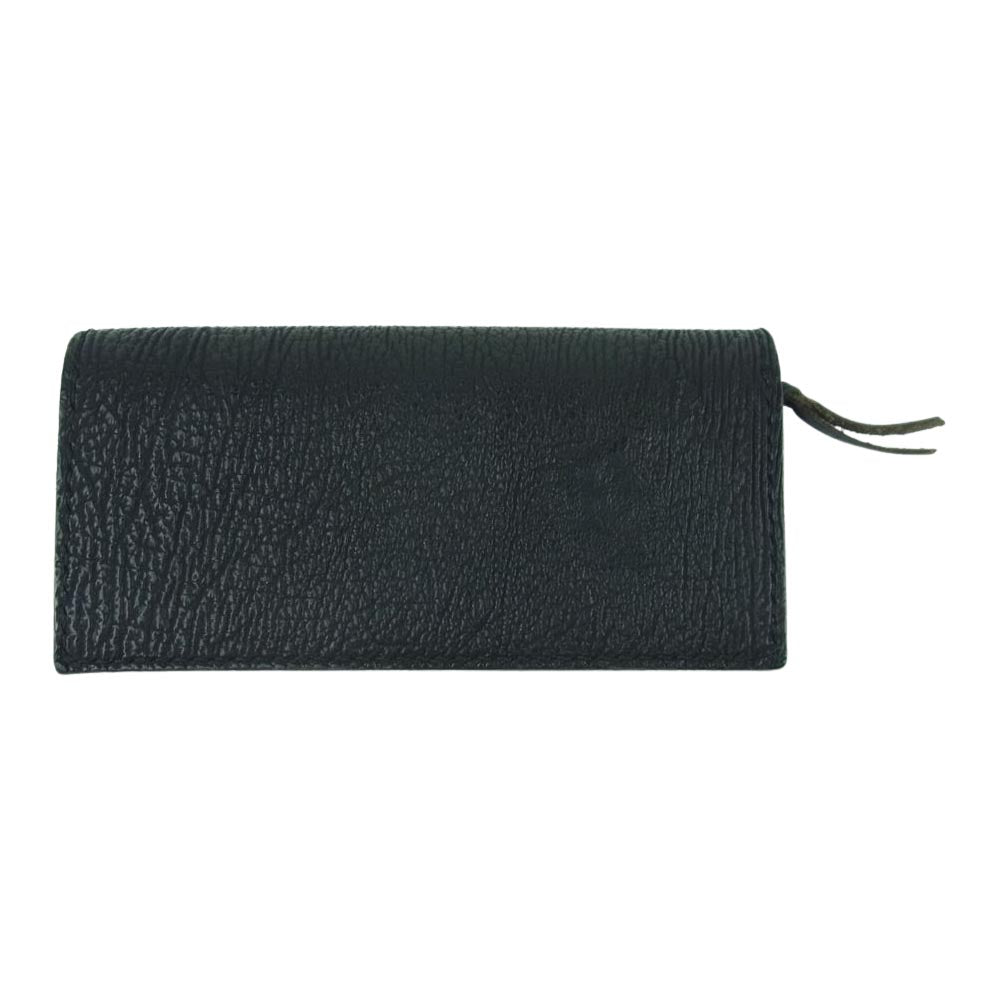 KAWATAKO カワタコ 革蛸 革蛸謹製 匠 PREMIUM シャークスキン ロングウォレット 長財布 ブラック系【中古】