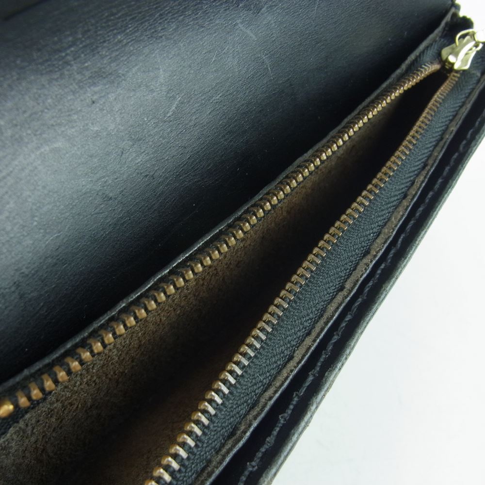KAWATAKO カワタコ 革蛸 革蛸謹製 匠 PREMIUM シャークスキン ロングウォレット 長財布 ブラック系【中古】