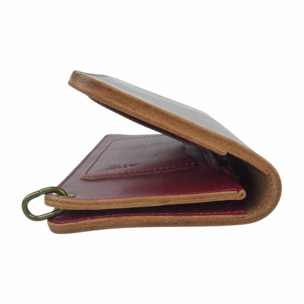 KAWATAKO カワタコ 革蛸 革蛸謹製 台形 ロングウォレット 長財布 真蛸 日本製 レッド系【中古】