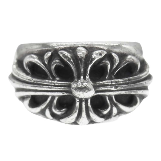 CHROME HEARTS クロムハーツ（原本無） FLRL CRS フローラル クロス リング シルバー系 18号【中古】