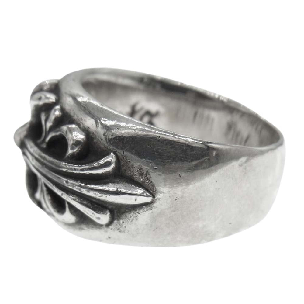 CHROME HEARTS クロムハーツ（原本無） FLRL CRS フローラル クロス リング シルバー系 18号【中古】