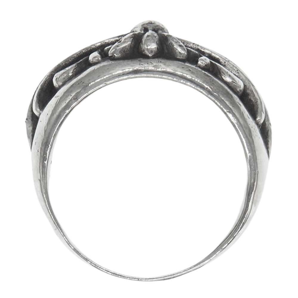 CHROME HEARTS クロムハーツ（原本無） FLRL CRS フローラル クロス リング シルバー系 18号【中古】