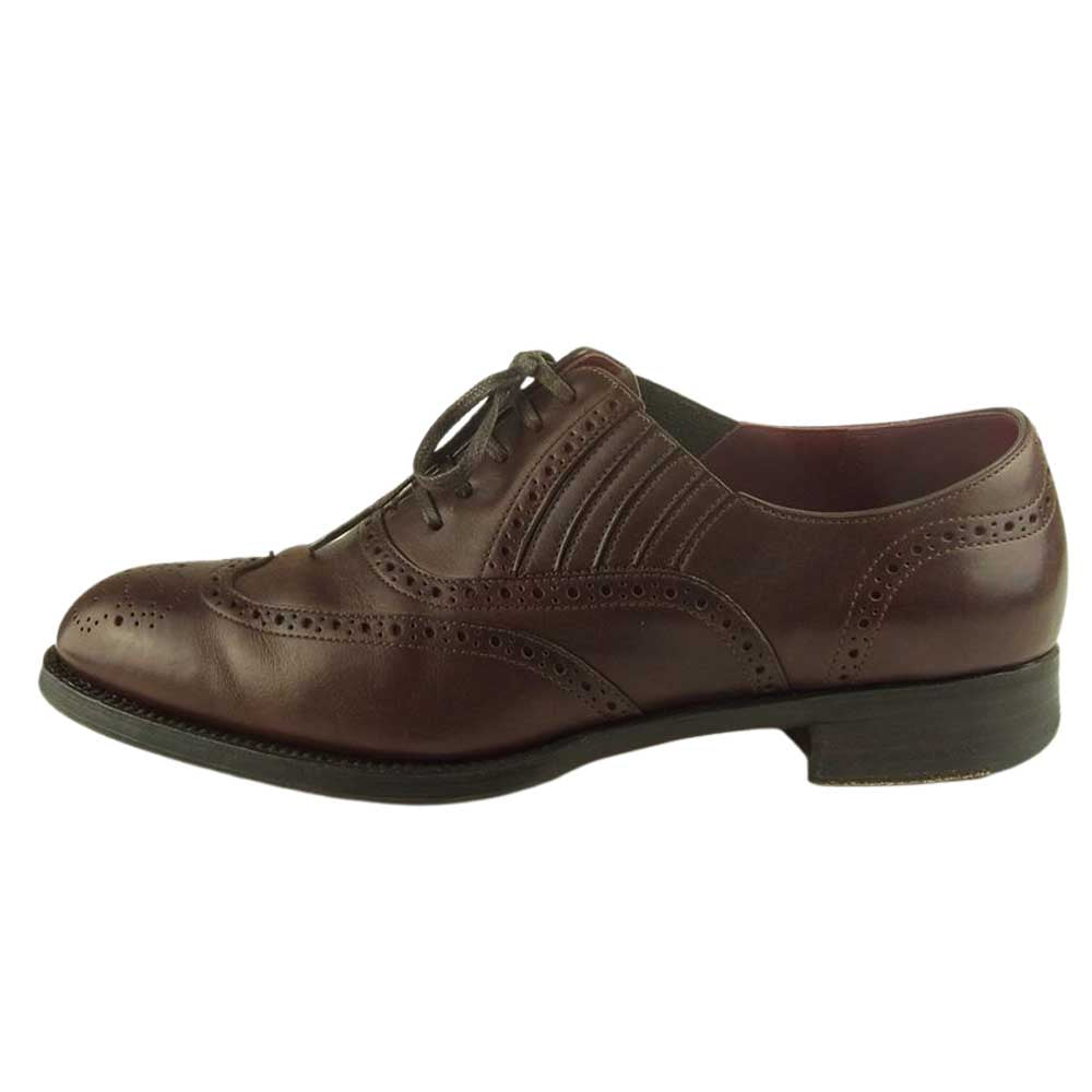 サンタリ ウイングチップ プレーントゥ 内羽根 レイジーマン ビジネスシューズ ブラウン系【中古】