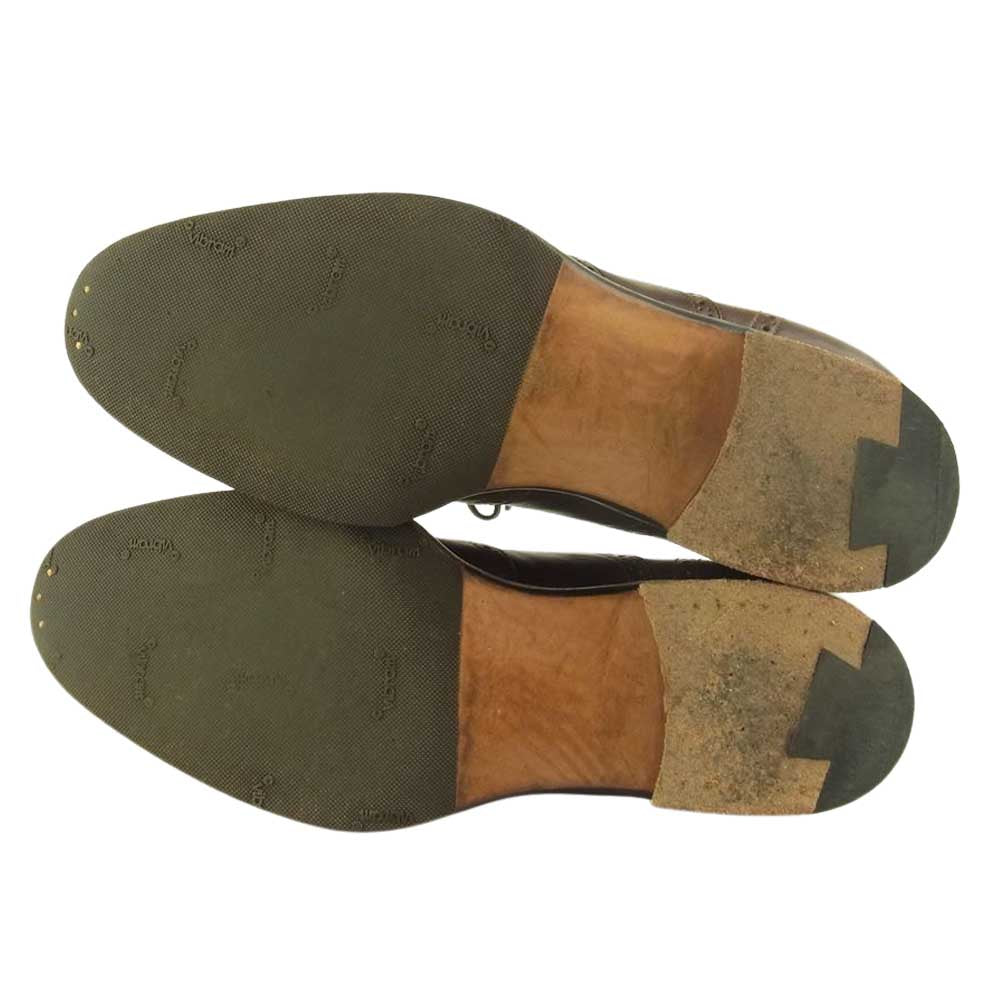 サンタリ ウイングチップ プレーントゥ 内羽根 レイジーマン ビジネスシューズ ブラウン系【中古】