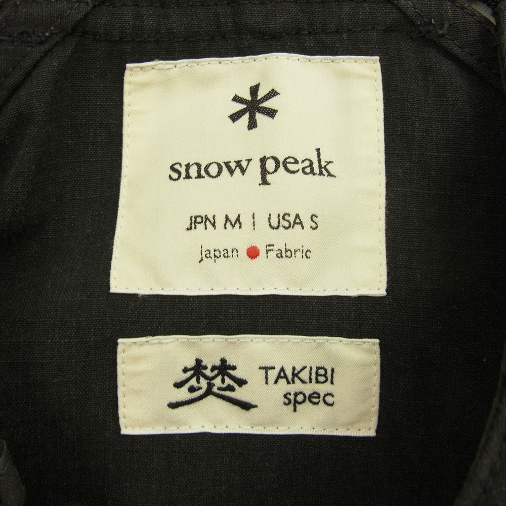 snowpeak スノーピーク JK-20SU102 TAKIBI Vest タキビ ベスト ブラック系 M【中古】