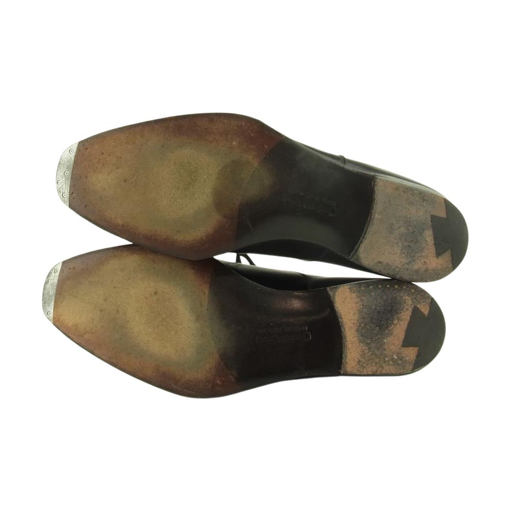 CROCKETT&JONES クロケットアンドジョーンズ BELGRAVE3 ベルグレイブ 25902 ハンドグレードライン パンチド キャップ トゥ シューズ ブラック系 8.5【中古】