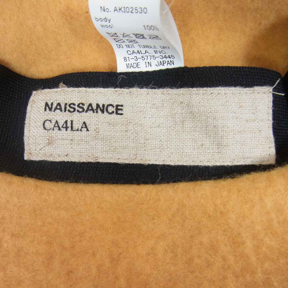 ネサーンス CA4LA ウール ベレー帽 イエロー系【中古】