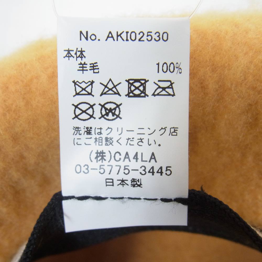 ネサーンス CA4LA ウール ベレー帽 イエロー系【中古】