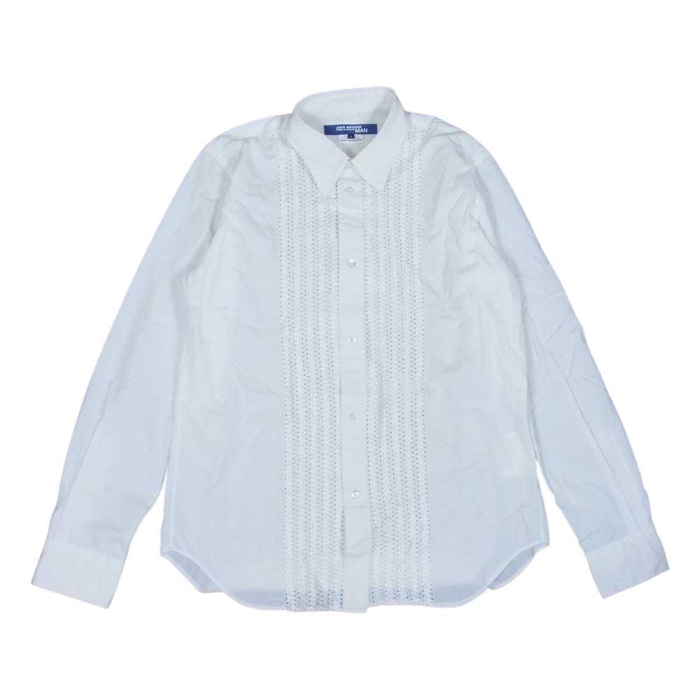 COMME des GARCONS コムデギャルソン JUNYA WATANABE MAN ジュンヤワタナベ WP-B031 AD2015 ドレス 刺繍 シャツ ホワイト系 L【中古】