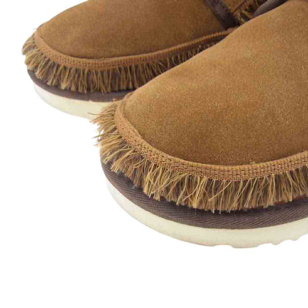 WHITE MOUNTAINEERING ホワイトマウンテニアリング UGG アグ 1101034 RIKI LACE TALL WM リキ レース トール レースアップ ブーツ ブラウン系 US12【美品】【中古】