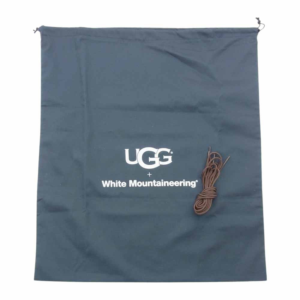 WHITE MOUNTAINEERING ホワイトマウンテニアリング UGG アグ 1101034 RIKI LACE TALL WM リキ レース トール レースアップ ブーツ ブラウン系 US12【美品】【中古】