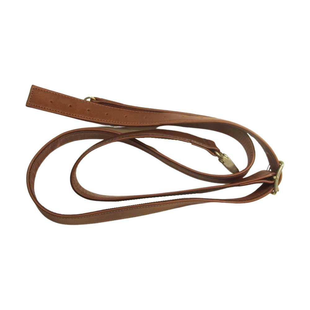 REDMOON レッドムーン 2WAY RM レザー ショルダー センタージップ ブリーフケース バッグ ブラウン系【中古】